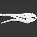 Pipe pliers vise bench vise wrench tool hardware tool processing tool furniture 3d model