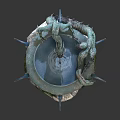 Decorative Garden Ornament Dragon Shaped Fountain With Bowl Shaped Basin And Moss Covered Stone Base
