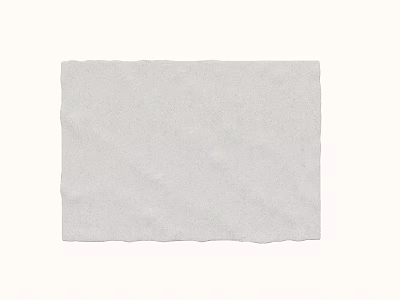 Elegant White Square Carpet With Soft Textured Surface For Modern Living Room 3d model