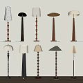 Quiet Ancient Floor Lamp Retro Floor Lamp 3d model