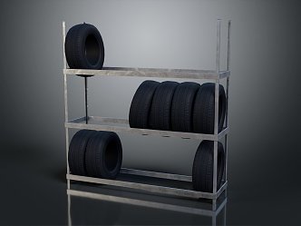 Modern tire wheel Volkswagen wheel hub 3d model