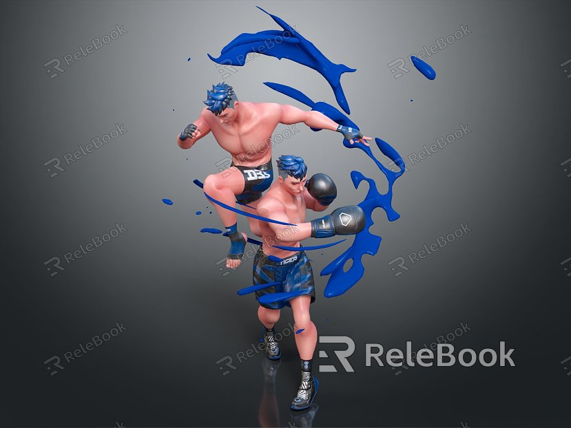 Modern Game Role Boxer Boxing model