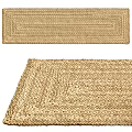 Natural Fiber Braided Area Rugs In Beige Tone