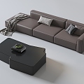 Modern Italian Sofa 3d model