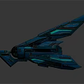 Futuristic Sleek Spaceship With Metallic Finish And Blue Accents For Space Exploration