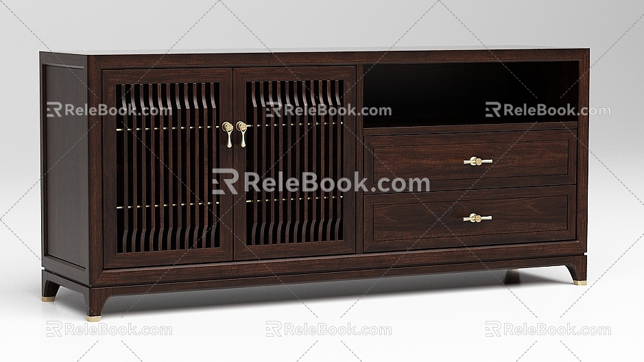 New Chinese Restaurant Sideboard 3d model