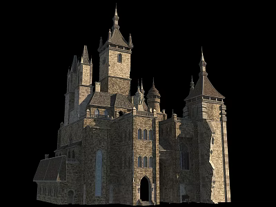 Dark Castle European Castle 3d model