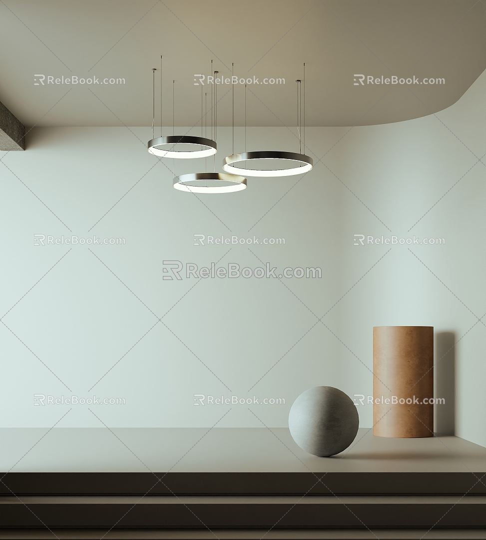 Modern chandelier 3d model