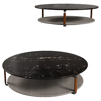 CPRN HOMOOD Modern Italian Coffee Table Marble Coffee Table Round Coffee Table Minimalist Coffee Table 3d model