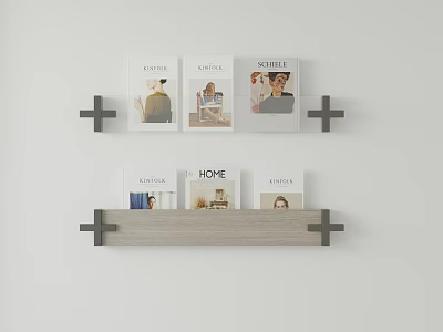 Wind wall photo album decorative painting 3d model