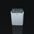 Sleek Modern White WINIA Air Purifier with Control Panel and Green Indicator Lights