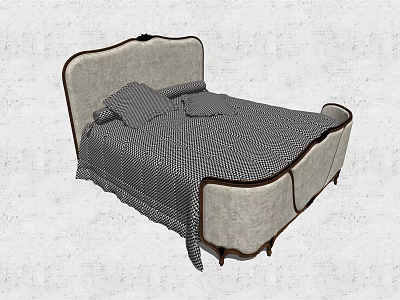 Jane Europe double bed 3d model