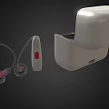 Wireless Bluetooth Headphones with Open Charging Case and Neckband Design for Portable Music Listening