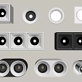 Modern Downlights and Spotlights with Square Round and Double Head Designs