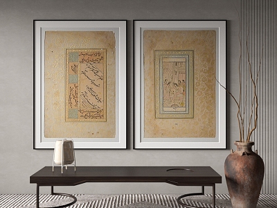 New Chinese Decorative Painting 3d model