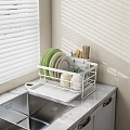 Modern Japanese Dish Rack Kitchen Storage Rack 3d model