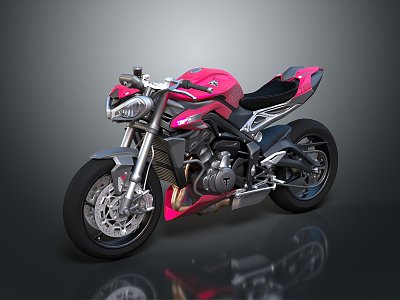 Motorcycle two-wheeled motorcycle off-road motorcycle road race motorcycle motor vehicle transport 3d model