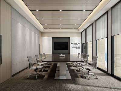 Modern Meeting Room Meeting Table and Chair model