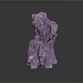 Natural Stone Sculpture with Rough Surface and Irregular Decorative Artistic Shape 3d model