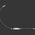 Flexible Purple Hose with Pressure Gauge and Brass Fittings for Industrial Applications