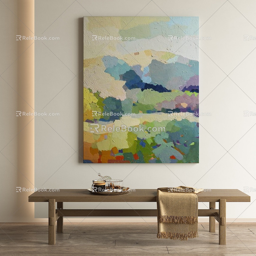 modern decorative painting 3d model