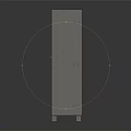 Practical Modern Storage Cabinet With Glass Door Neutral Tone And Stable Support Legs