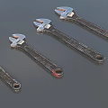 Adjustable Wrench Spanner Universal Wrench Hardware Tools Low Face Number Low Mold Simple Mold Game Sub-era Film and Television Super Realistic 3d model