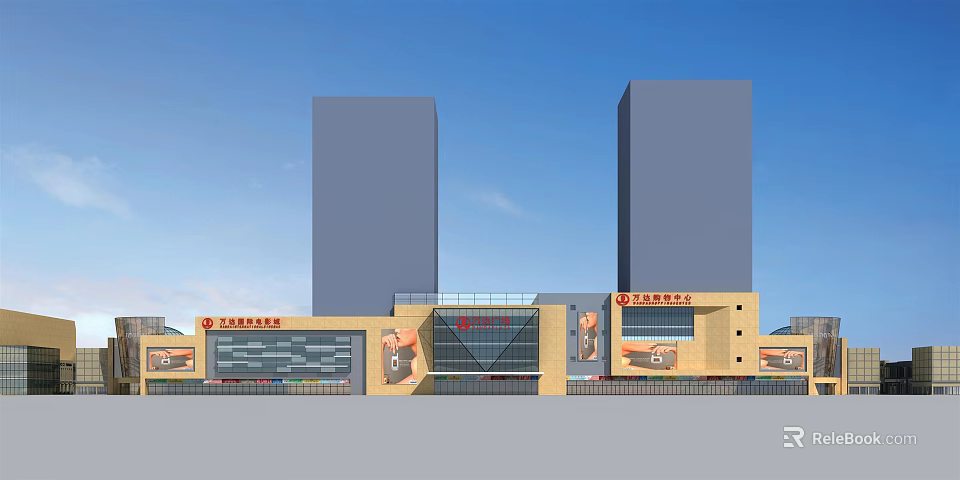 Modern Open Kitchen Interior Design With Island Counter And Spacious Layout 3d model