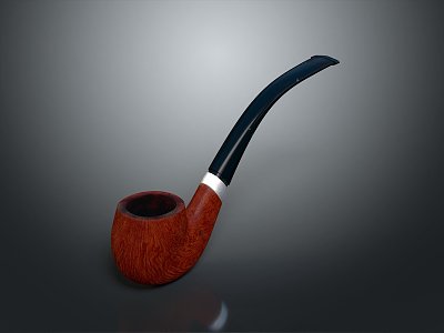 Pipe Wooden Pipe Smoking Drought Smoke Drought Pipe Realistic model