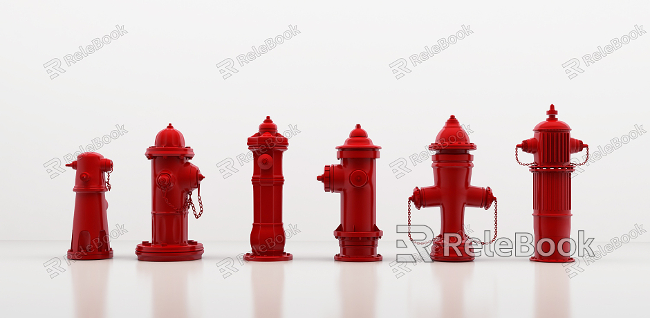 modern fire hydrant model