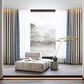 Style Curtain 3d model