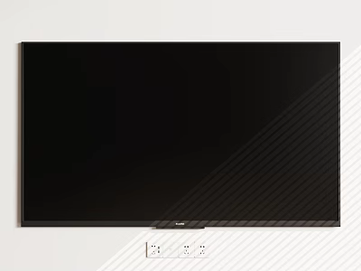 Sleek Modern Black Television With Ultra Thin Bezel And Clean Design 3d model