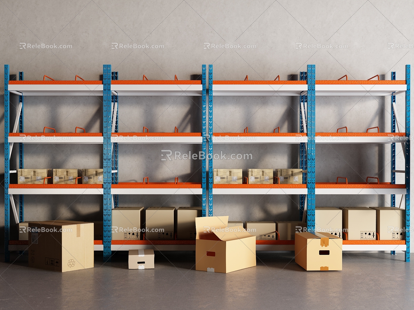 shelf express rack packaging model