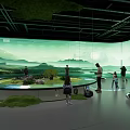 Interactive Technology Exhibition Hall With Digital Displays And Immersive Visitor Experience