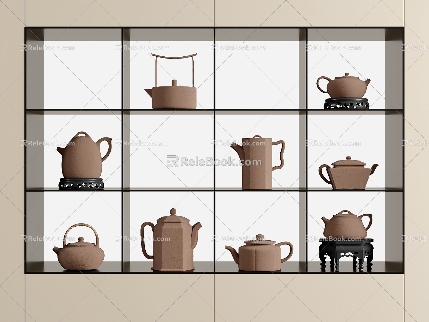 Quiet wind teapot 3d model