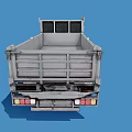 UN Marked Gray Flatbed Truck Featuring Military Style Exterior Design
