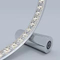 Modern C shaped LED Desk Lamp With Sleek Metal Base And Bright Illumination