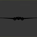 Black Stealth Spacecraft Design Featuring Aerodynamic Wings And Red Engines