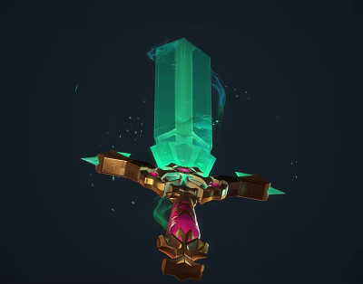 Modern Sword Crystal Sword 3d model Modern Sword Crystal Sword 3d model