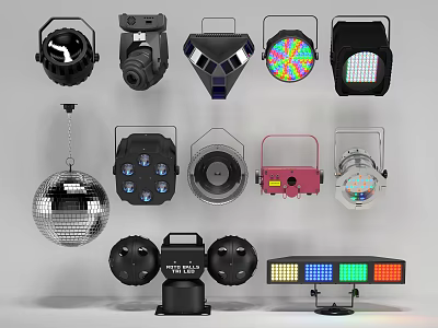 Downlights and Spotlights Various LED Lighting Designs for Stage and Indoor Use 3d model