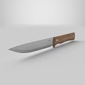 Weapon Knife Featuring Wooden Handle And Sharp Metal Blade By DYNAZ