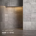 Ceramic Tile And Concrete Wall Panel Design For Modern Interior Spaces 3d model