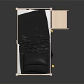 Light Wooden Bunk Bed With Ladder Mattress Black Pillows Drawers And String Lights