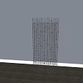 Elegant Sparkling Crystal Beaded Curtain With Hanging Chains On Gray Background