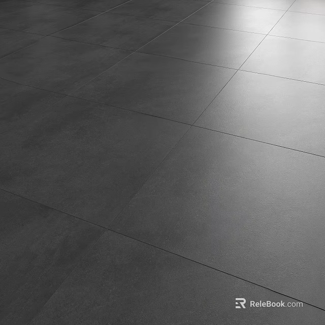 Modern Gray Tile Flooring With Smooth Surface And Minimalist Design For Interior Spaces 3d model