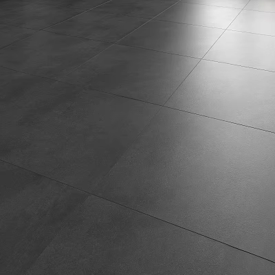 Modern Gray Tile Flooring With Smooth Surface And Minimalist Design For Interior Spaces 3d model