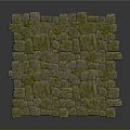 Modern Stone Block Ground Stone Ground Outdoor Game Environment 3d model