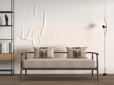 New Chinese-style chaise longue 3d model