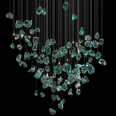 Modern crystal chandelier chandelier 3d model