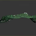 Detailed 3D Terrain Model Featuring Lush Green Vegetation And Mountainous Landscape With Small Roads